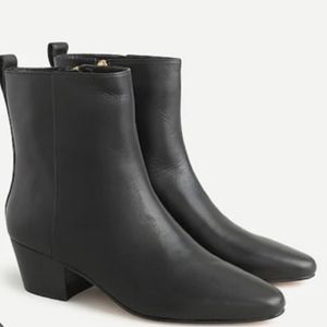 J. Crew Black Ankle Boots